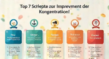 Das sind die Top 7 Schritte beim Konzentration