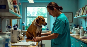 Ich erinnere mich an die stressige Schicht als Tierärztin